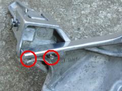 M5タップを2箇所 M5タップを2箇所