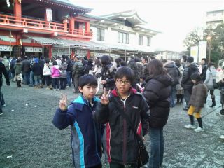 ハイハイ、初詣w ハイハイ、初詣w